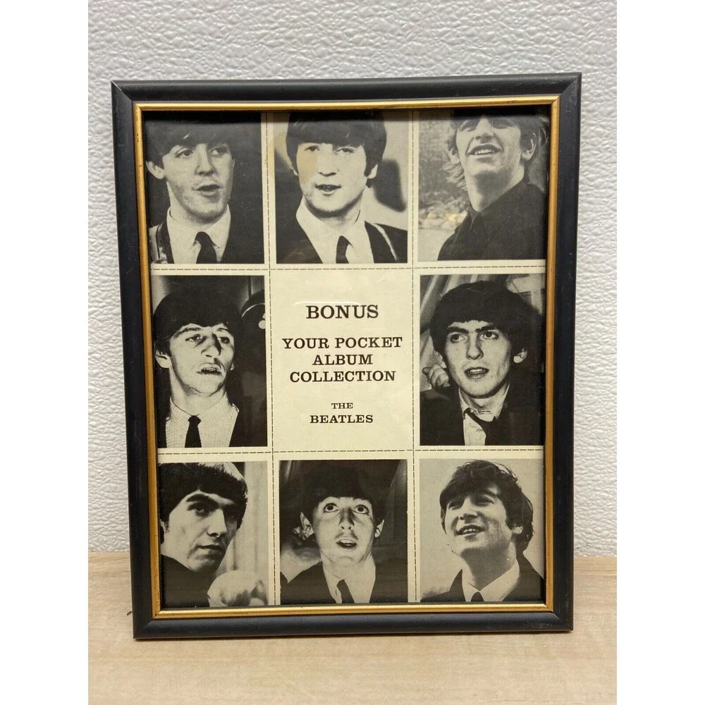 The Beatles Out Of Screen Album 1964 Framed Picture